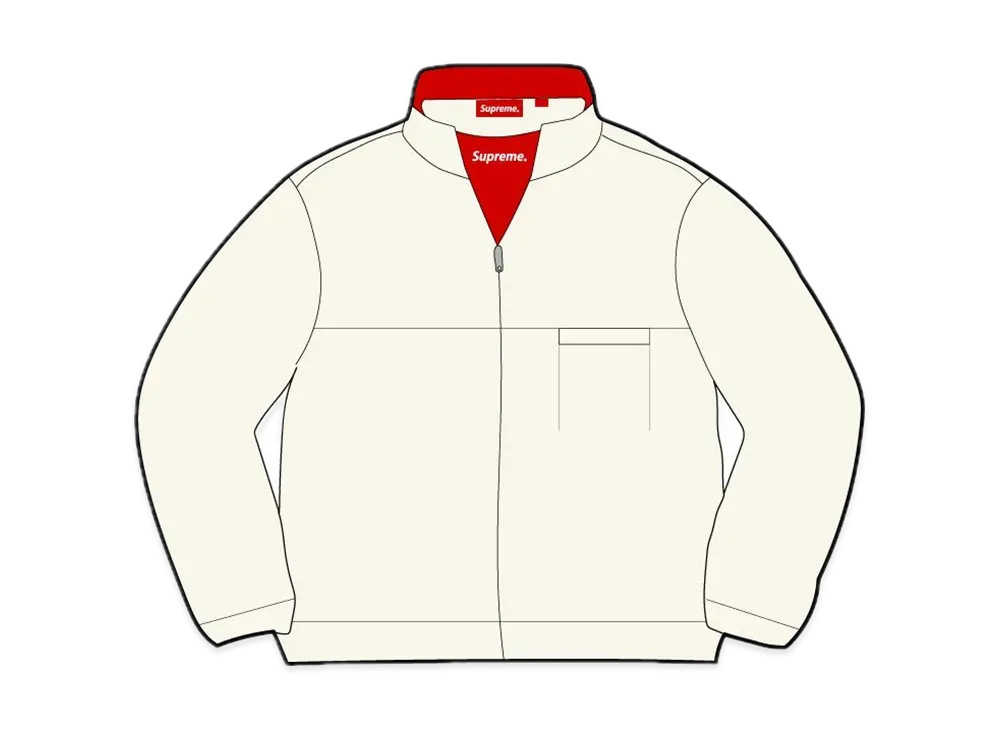 Supreme Washed Half Zip Pullover "Stone"