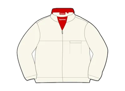 Supreme Washed Half Zip Pullover "Stone"