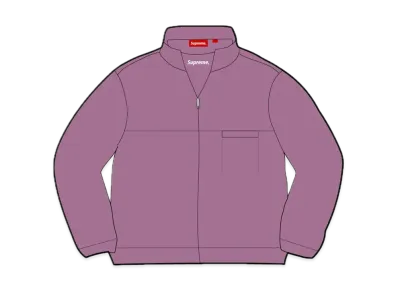 Supreme Washed Half Zip Pullover "Dusty Purple"