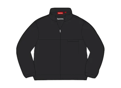Supreme Washed Half Zip Pullover "Black"