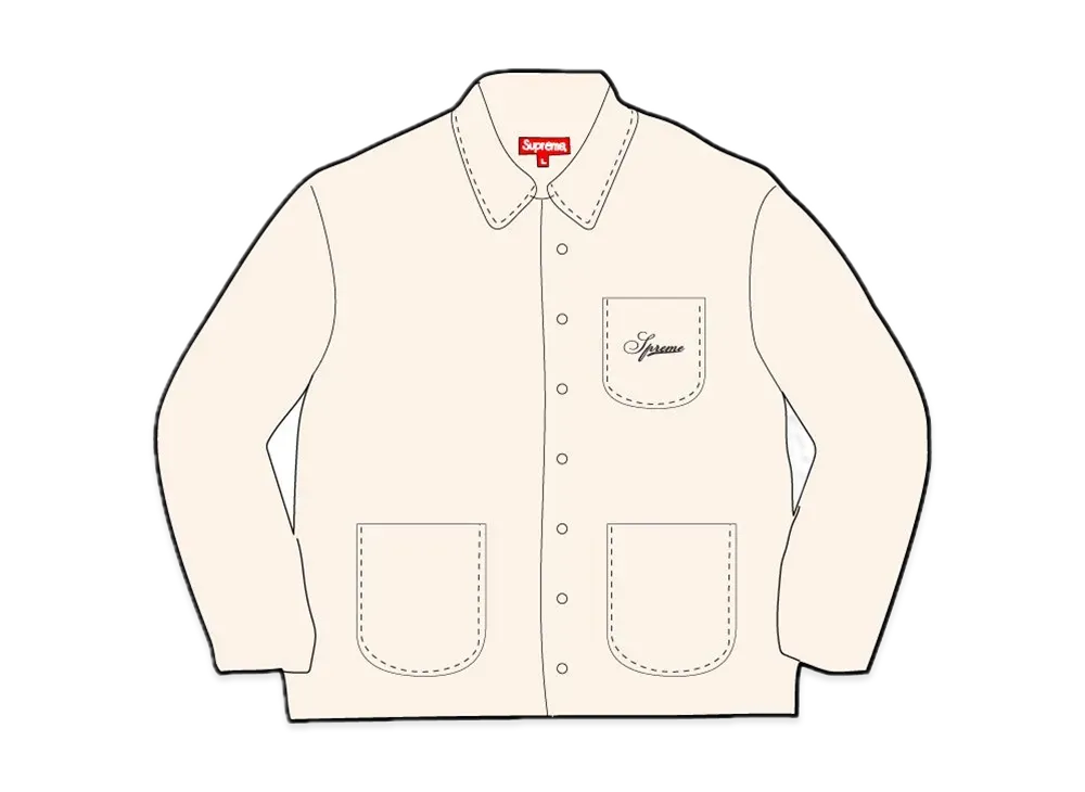 Supreme Contrast Stitch Button Up "Natural"