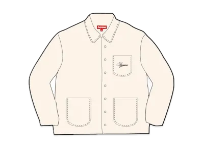 Supreme Contrast Stitch Button Up "Natural"
