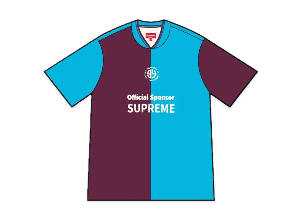Supreme Split Soccer Jersey "Burgundy"