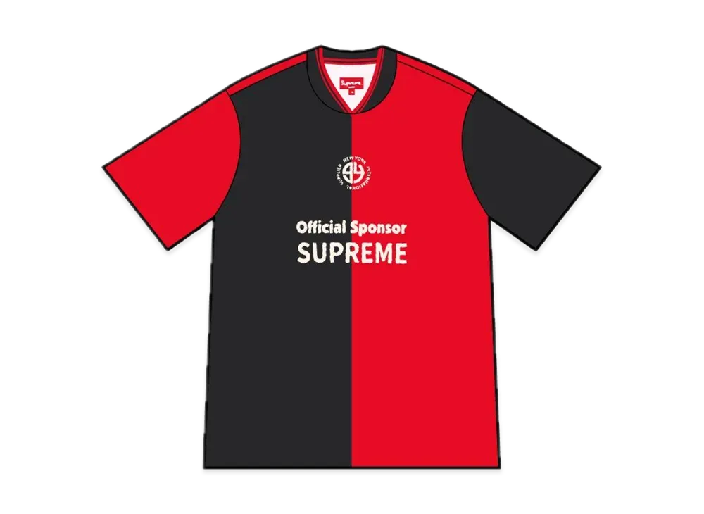 Supreme Split Soccer Jersey "Black"