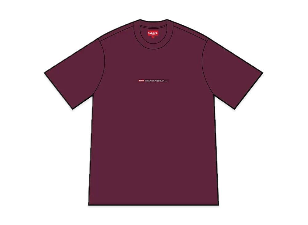 Supreme Property Label S/S Top "Eggplant"