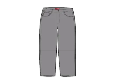 Supreme Leather 5-Pocket Jean "Grey"