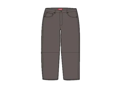 Supreme Leather 5-Pocket Jean "Brown"