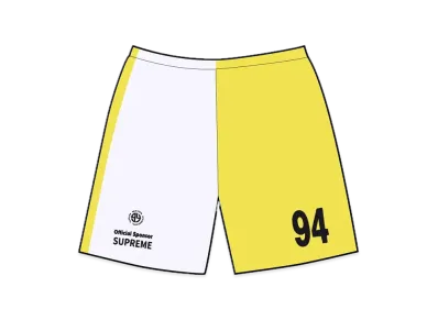 Supreme Split Soccer Short "White"