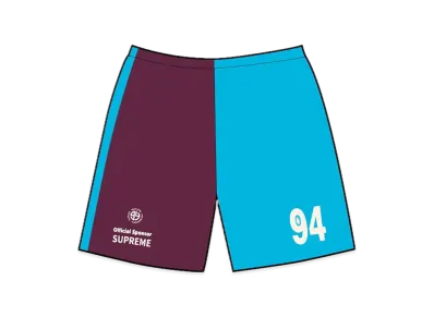 Supreme Split Soccer Short "Burgundy"