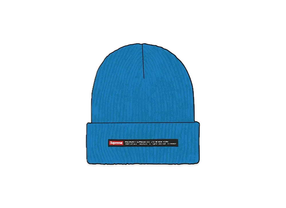 Supreme Property Label Beanie "Bright Blue"