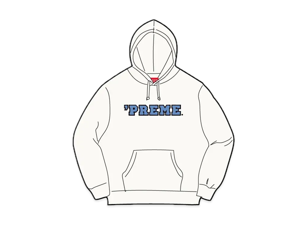 シュプリーム プリーム フーディー スウェットシャツ "ホワイト"