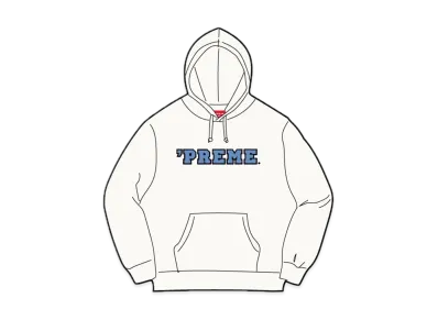 Supreme Preme Hooded Sweatshirt "White"