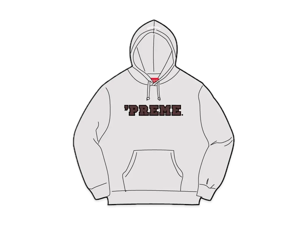 シュプリーム プリーム フーディー スウェットシャツ "アッシュ グレー"