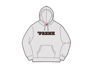 Supreme Preme Hooded Sweatshirt "Ash Grey"
