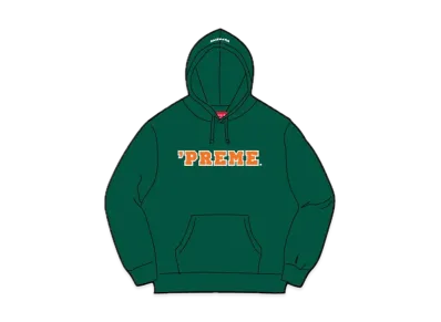 Supreme Preme Hooded Sweatshirt "Dark Green"