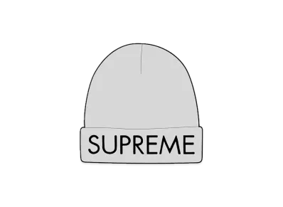 Supreme Capital Beanie "Ash Grey"