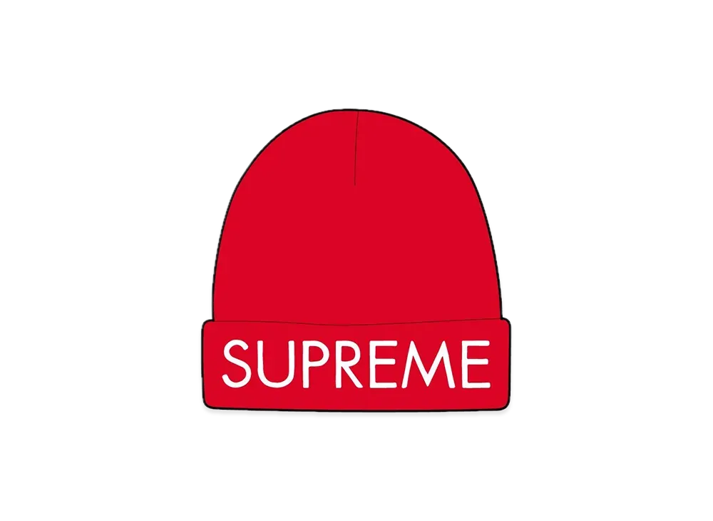 Supreme Capital Beanie "Red"