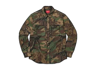Supreme Snap Work Shirt "Branch Woodland Camo"
