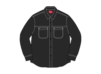 Supreme Snap Work Shirt "Black"