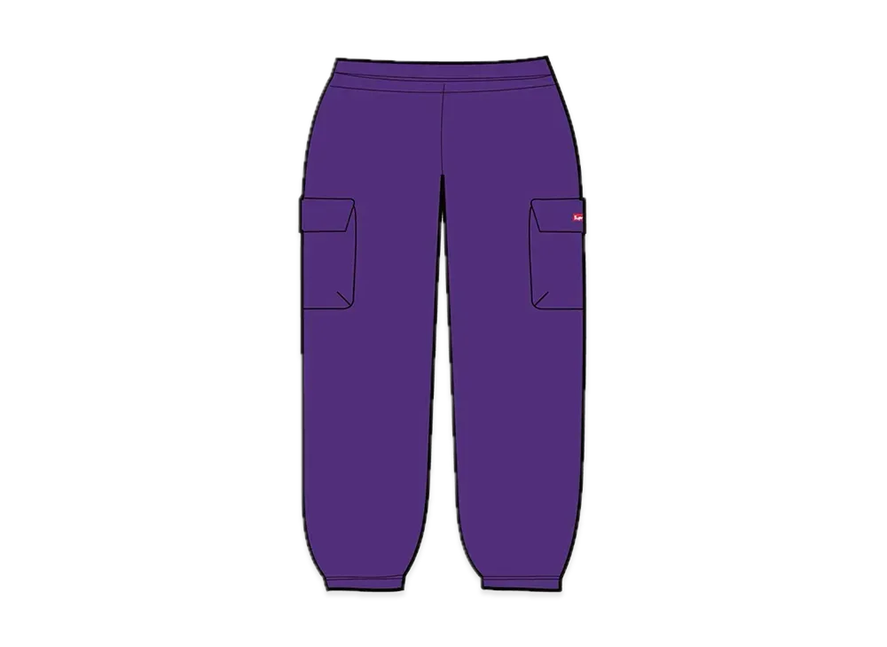 Supreme Small Box Cargo Sweatpant "Purple"