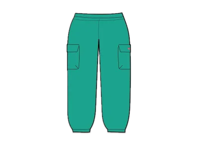 Supreme Small Box Cargo Sweatpant "Dark Aqua
"