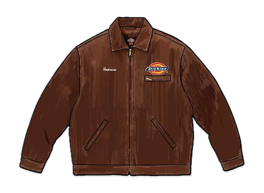 Supreme x Dickies Corduroy Work Jacket "Brown"