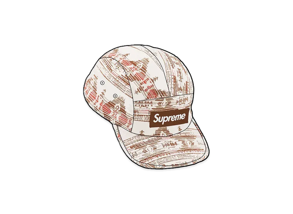 Supreme Woven Pattern Camp Cap "Tan"