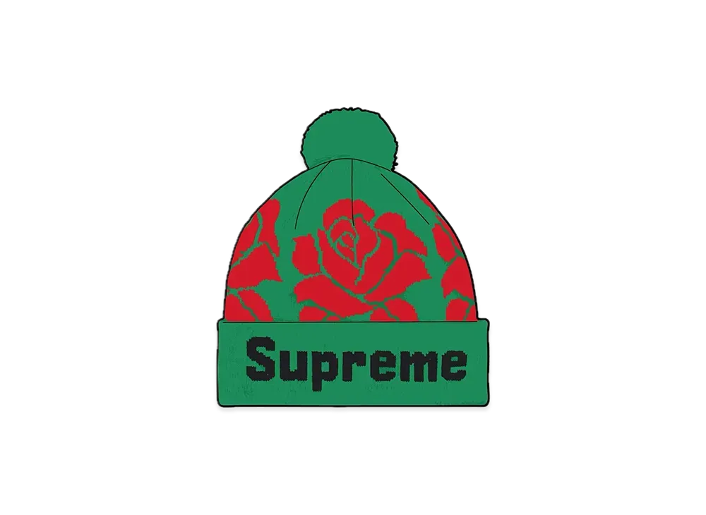 Supreme Rose Beanie "Green"