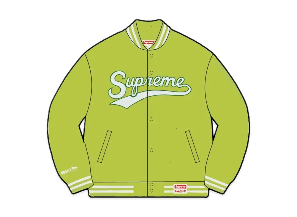 Supreme / Mitchell & Ness Doughboy Twill Varsity Jacket 