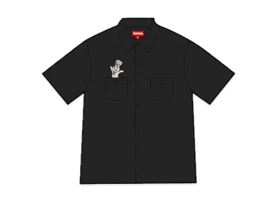 Supreme x Mitchell & Ness Doughboy S/S Work Shirt "Black"