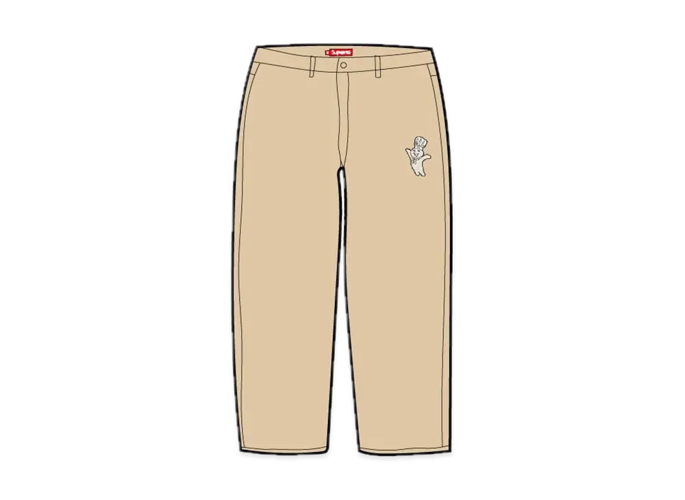 シュプリーム ミッチェルアンドネス ドゥボーイ チノー パンツ "タン"