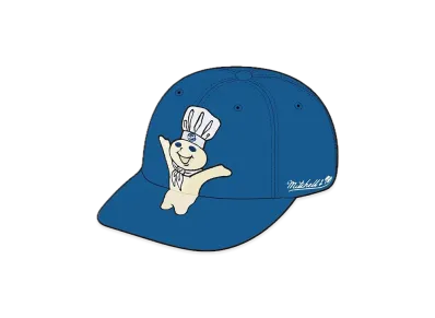 Supreme / Mitchell & Ness Doughboy Fitted 6-Panel "Blue"