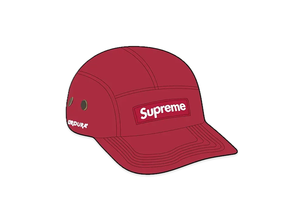 Supreme Brushed Cordura Camp Cap "Burgundy"