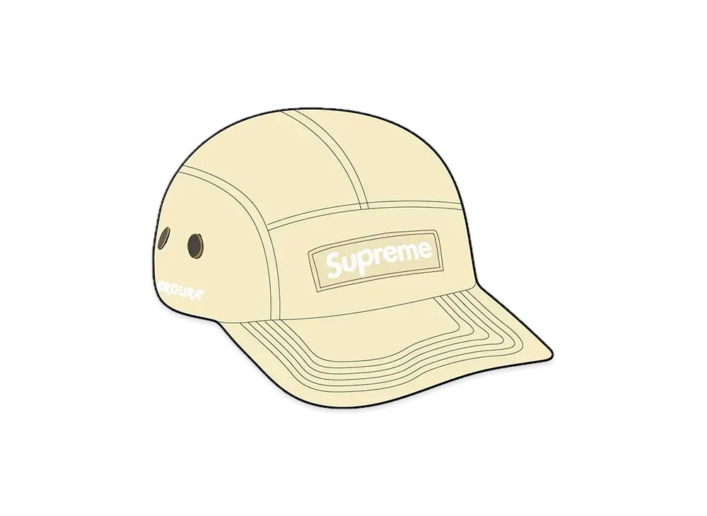 Supreme Brushed Cordura Camp Cap "Pale Yellow"