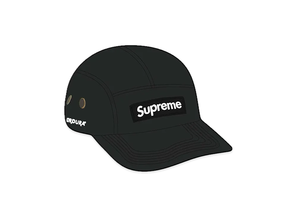 Supreme Brushed Cordura Camp Cap "Black"