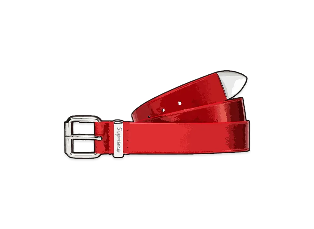 Supreme Glitter Vinyl Ranger Belt "Red"