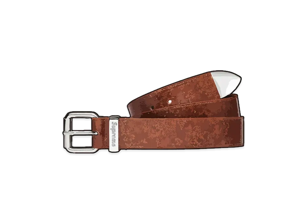 Supreme Glitter Vinyl Ranger Belt "Brown"