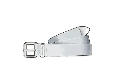 Supreme Glitter Vinyl Ranger Belt "Silver"