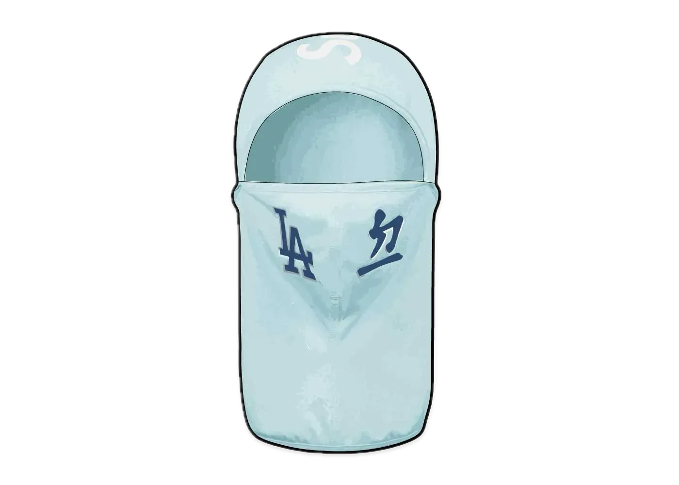 Supreme / MLB Kanji Teams Lightweight Balaclava "Pale Blue"