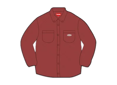 Supreme Quilted Corduroy Shirt "Rust"