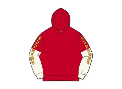 Supreme Layered Hooded L/S Top "Red"