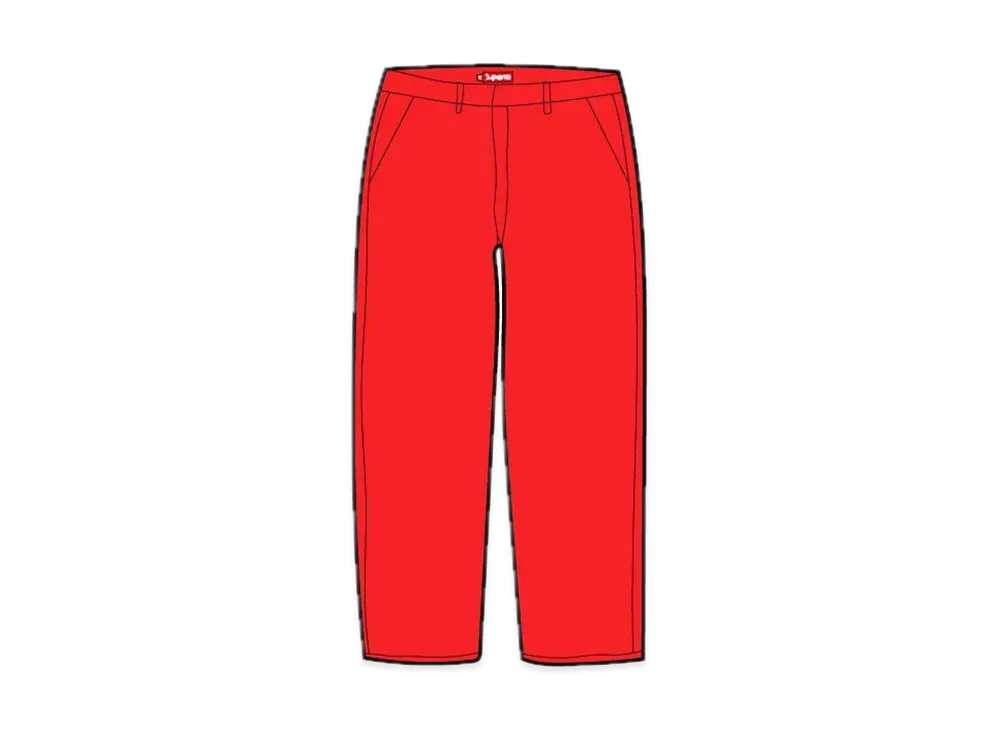 Supreme Work Pant "Bright Red"
