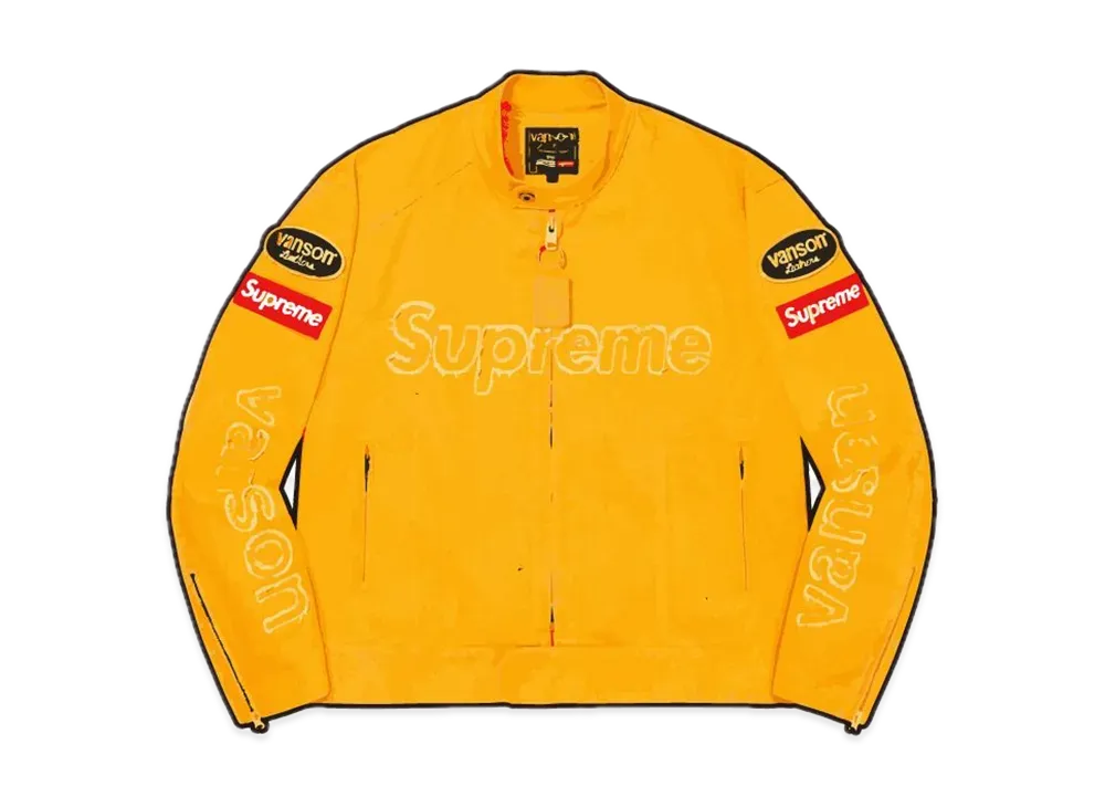 Supreme / Vanson Leathers Cordura Denim Jacket "Yellow"