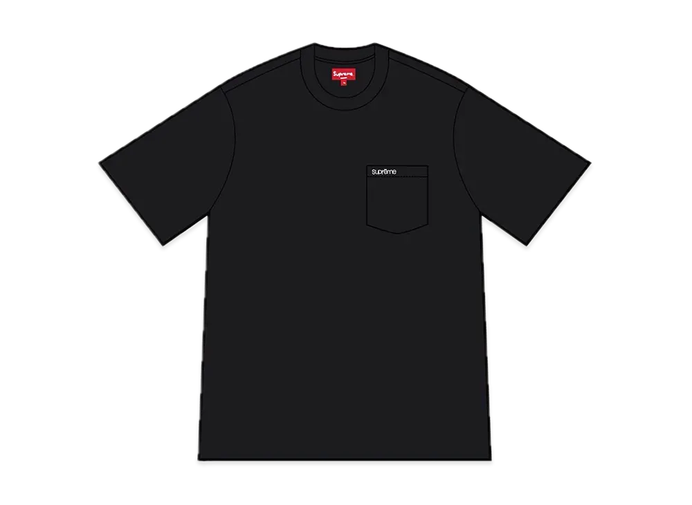 Supreme S/S Pocket Tee "Black"(22FW)