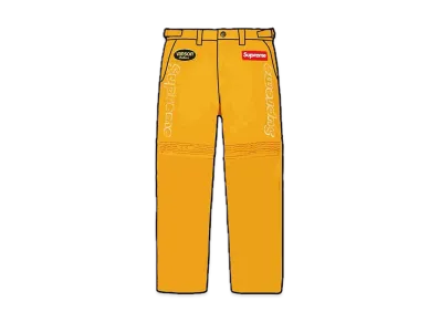 Supreme / Vanson Leathers Cordura Denim Racing Pant "Yellow"
