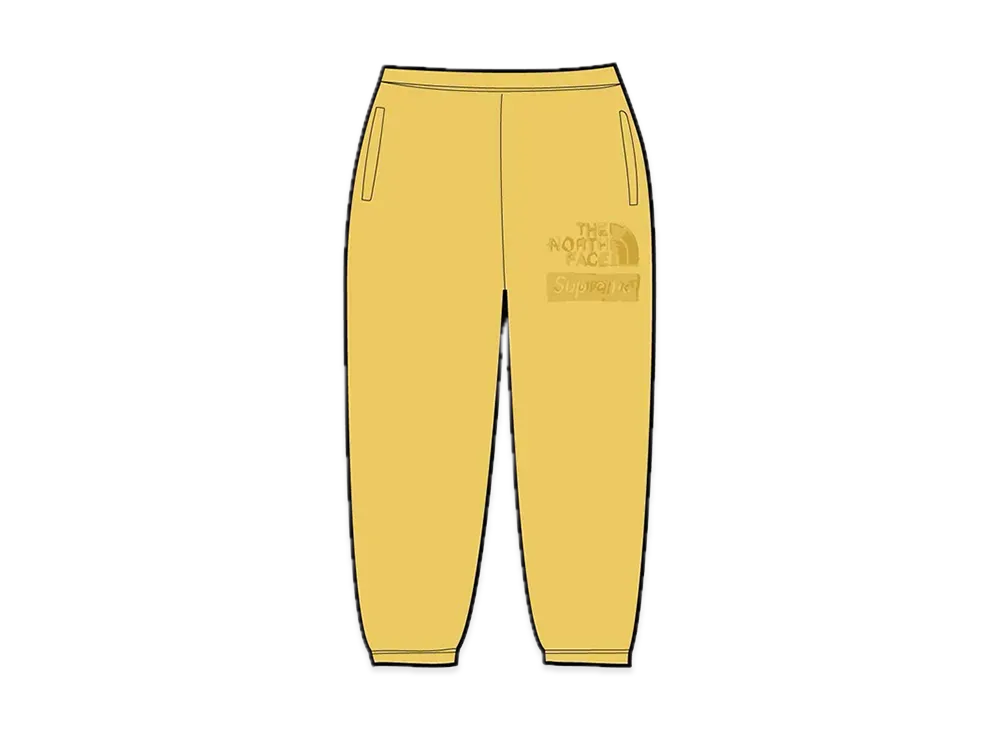 Supreme x The North Face Pigment Printed Sweatpant "Yellow"