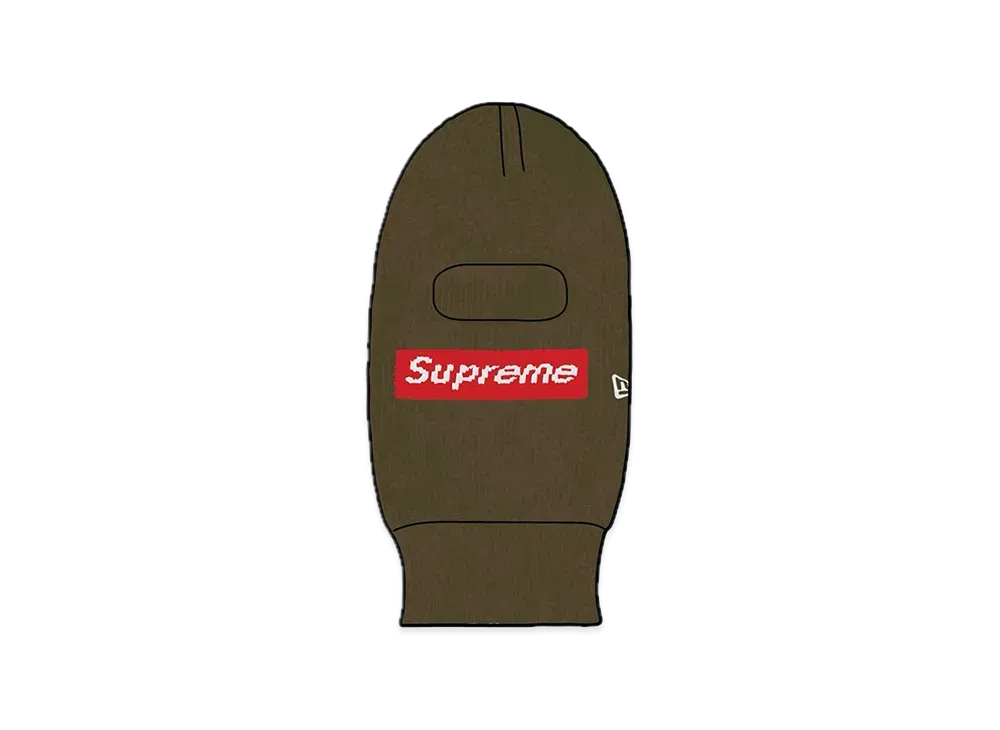 Supreme New Era Box Logo Balaclava "Olive"
