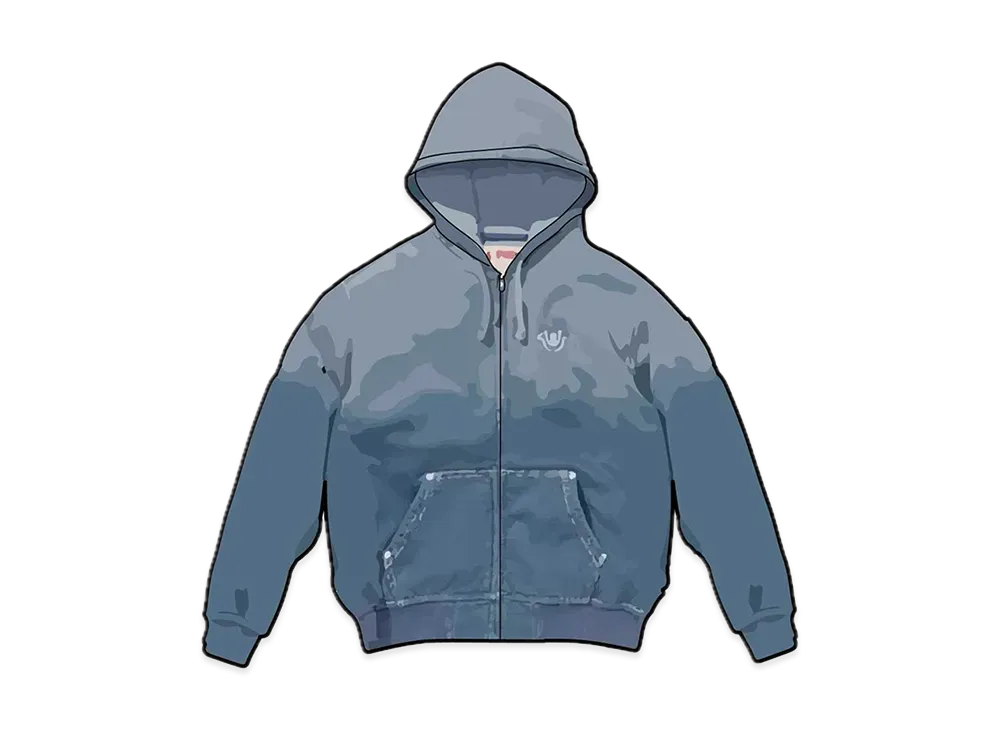 Supreme / True Religion Zip Up Hooded Sweatshirt "Indigo"