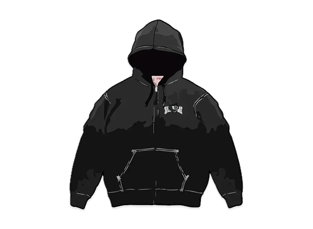 Supreme / True Religion Zip Up Hooded Sweatshirt "Black"