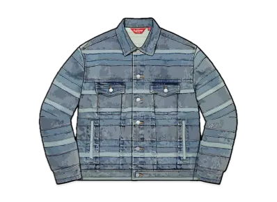Supreme Layered Denim Trucker Jacket "Washed Blue"